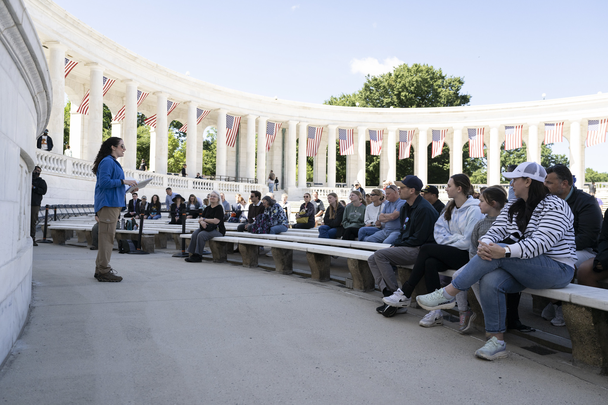 An ANC historian speaks to attendees for an ANC tour in May 2025. An ANC historian speaks to attendees for an ANC tour in May 2025.