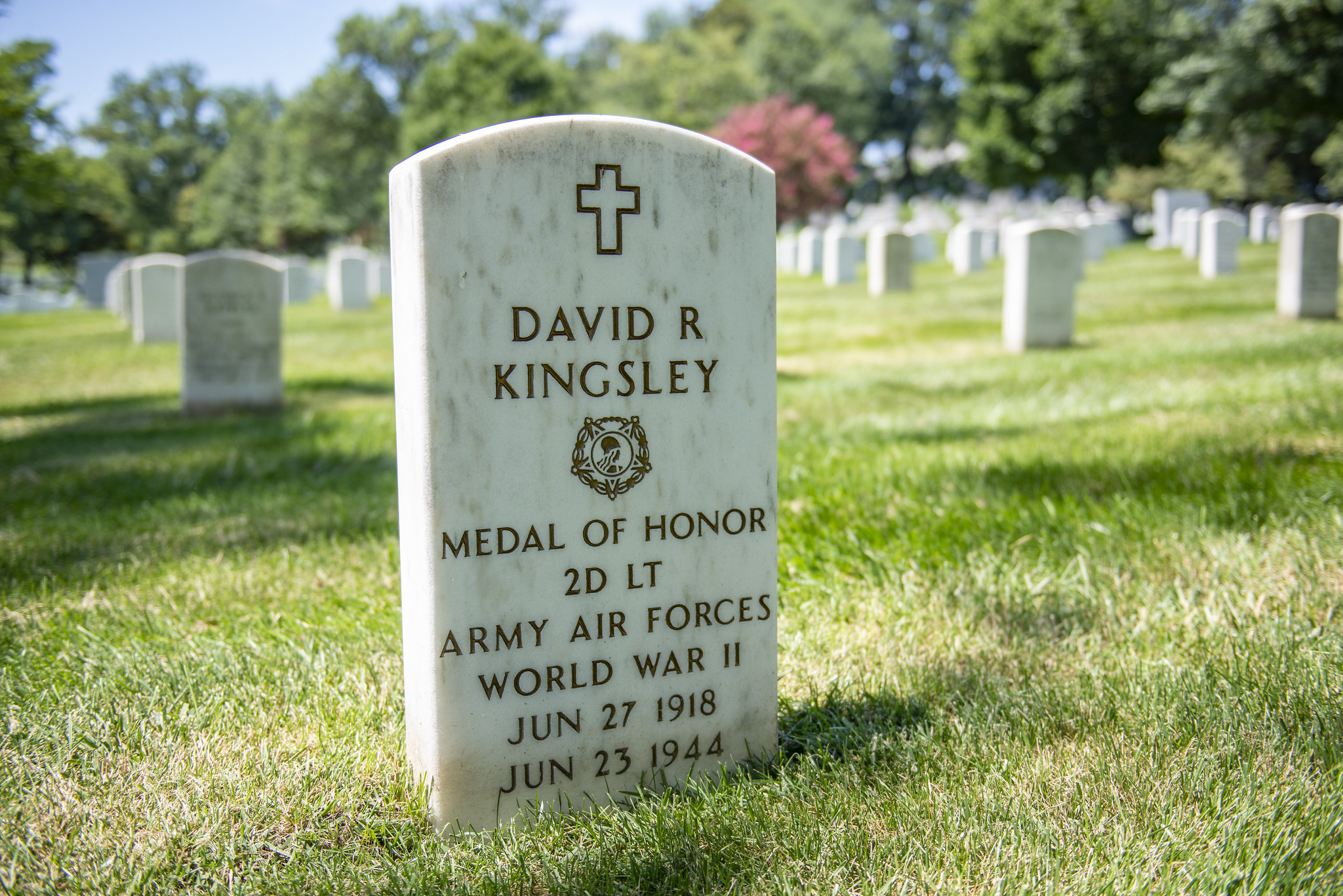 headstone of Medal of Honor recipient David R. Kingsley.