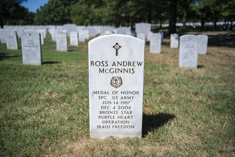 ross a mcginnis grave marker