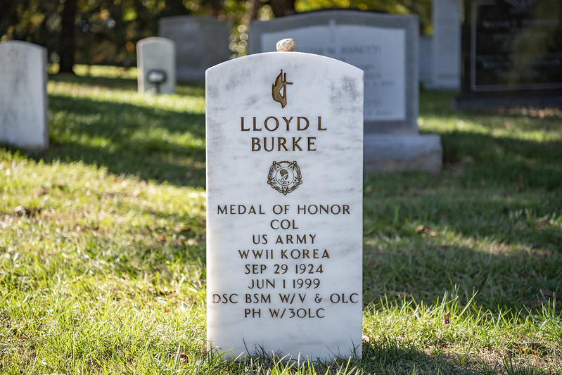 lloyd burke grave marker