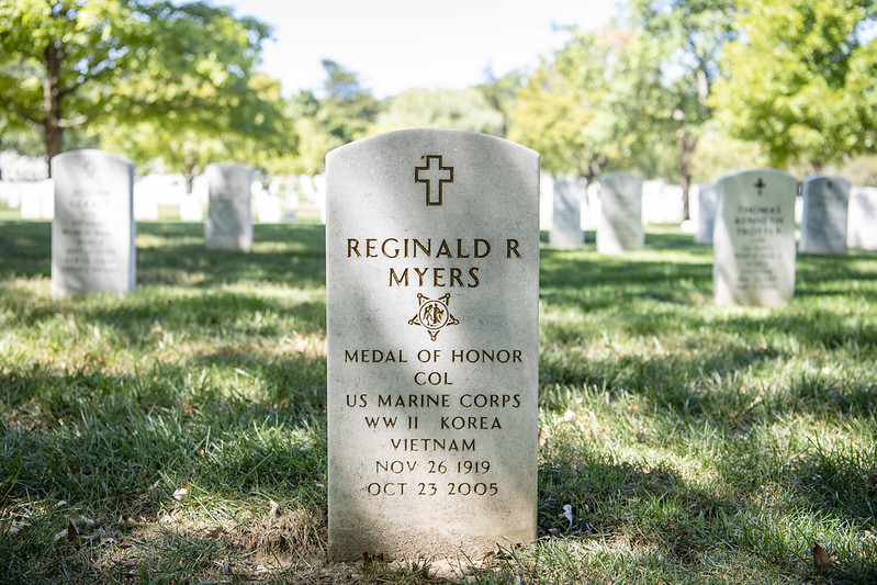 reginald r myers grave marker