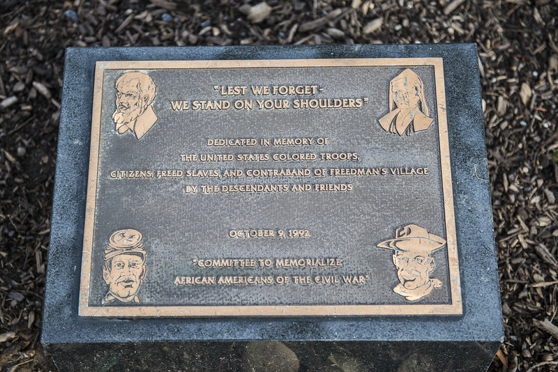 A plaque in Section 27 honors the United States Colored Troops of the Civil War