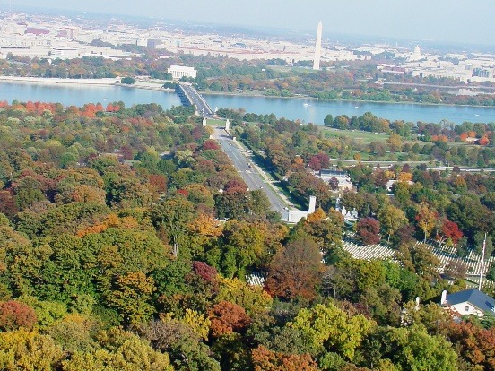 aerial view of Memorial Avenue