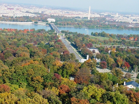 aerial view of Memorial Avenue aerial view of Memorial Avenue
