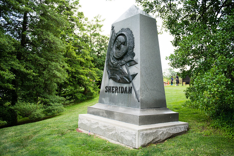 Monument at the gravesite of Civil War General Philip Sheridan