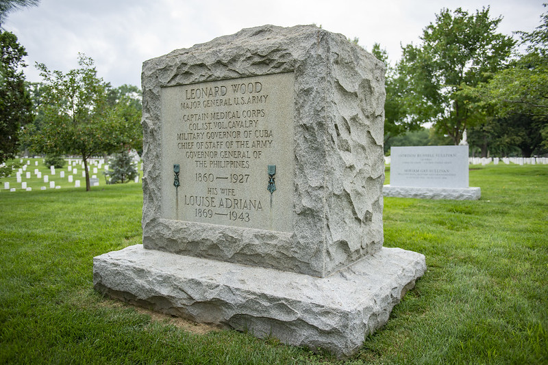 Gravestone of Maj. Gen. Leonard Wood, who led American global expansion in the late 19th century