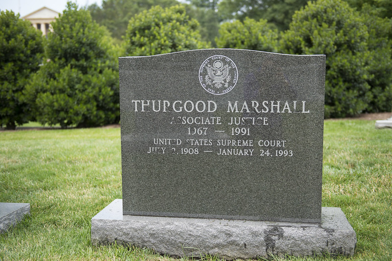 Gravestone of Supreme Court Justice Thurgood Marshall