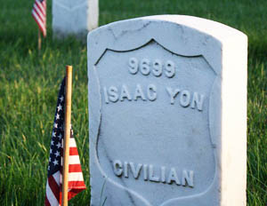 Civilian gravestone